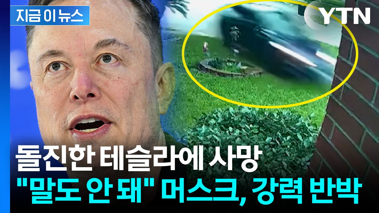 사망사고에 테슬라 '악재'…머스크 "말도 안 돼" [지금이뉴스] / YTN