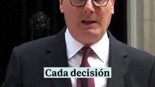 El primer ministro británico, Keir Starmer, anuncia su dimisión