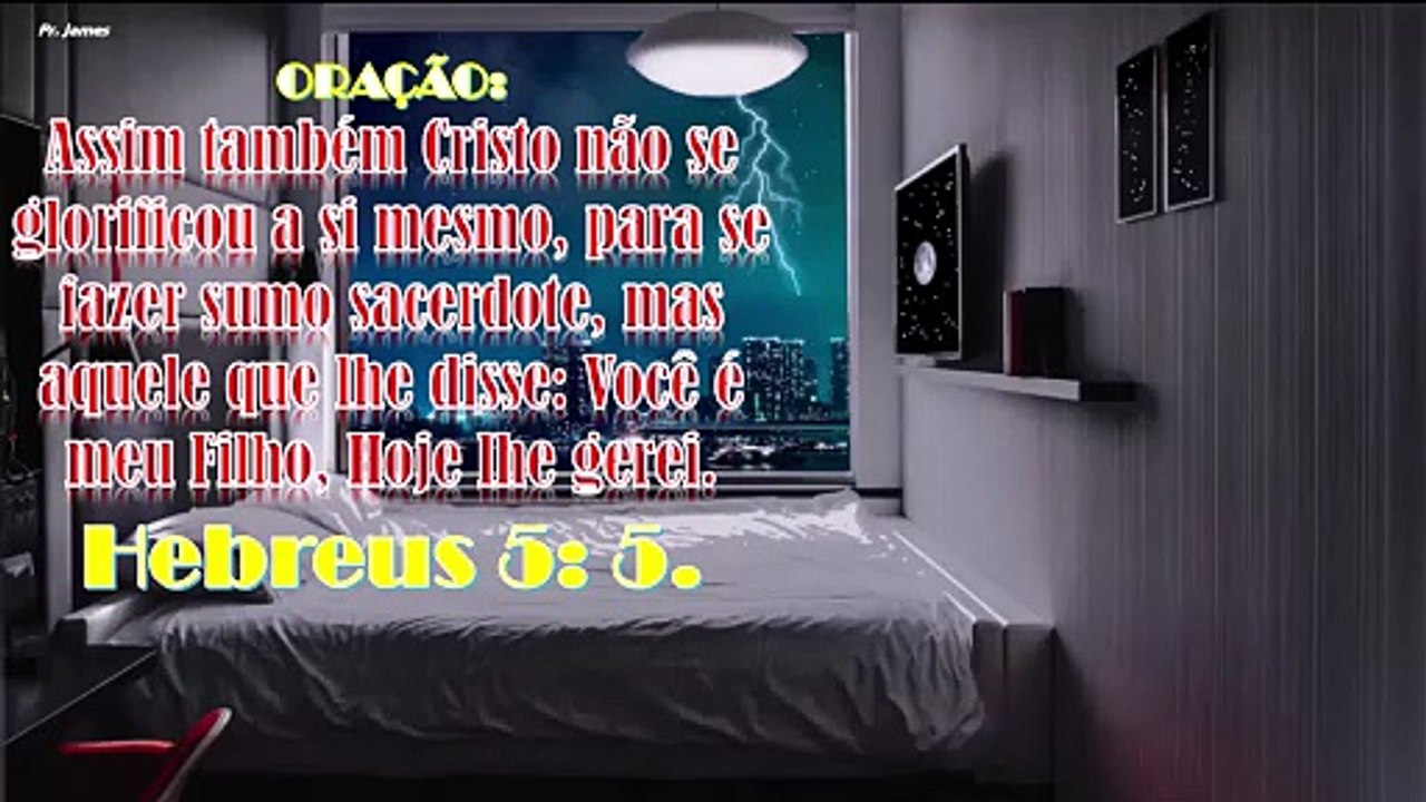Você é meu Filho, Hoje lhe gerei.Hebreus 5: 5.