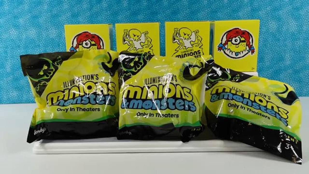 Minions & Monsters Movie WENDYS Adult Meal Blind Box Figure Unboxing
