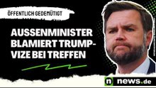 J.D. Vance: Vor aller Augen gedemütigt - Außenminister blamiert Trump-Vize bei Treffen