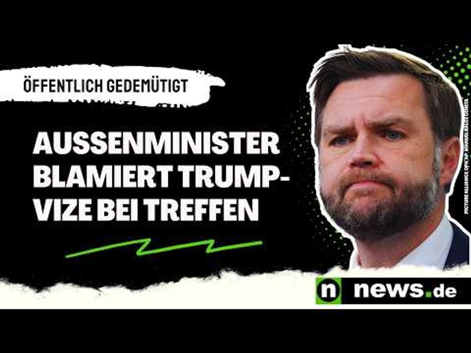 J.D. Vance: Vor aller Augen gedemütigt - Außenminister blamiert Trump-Vize bei Treffen