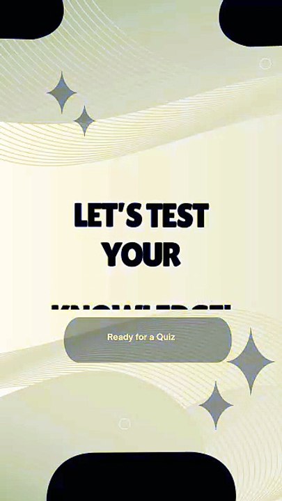 Blue and White Minimalist Animated Quiz Time Mobile Video