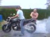 burn alex avec moto a papa !!!!