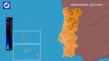 Aguaceiros e trovoadas à vista nas próximas tardes no interior de Portugal continental