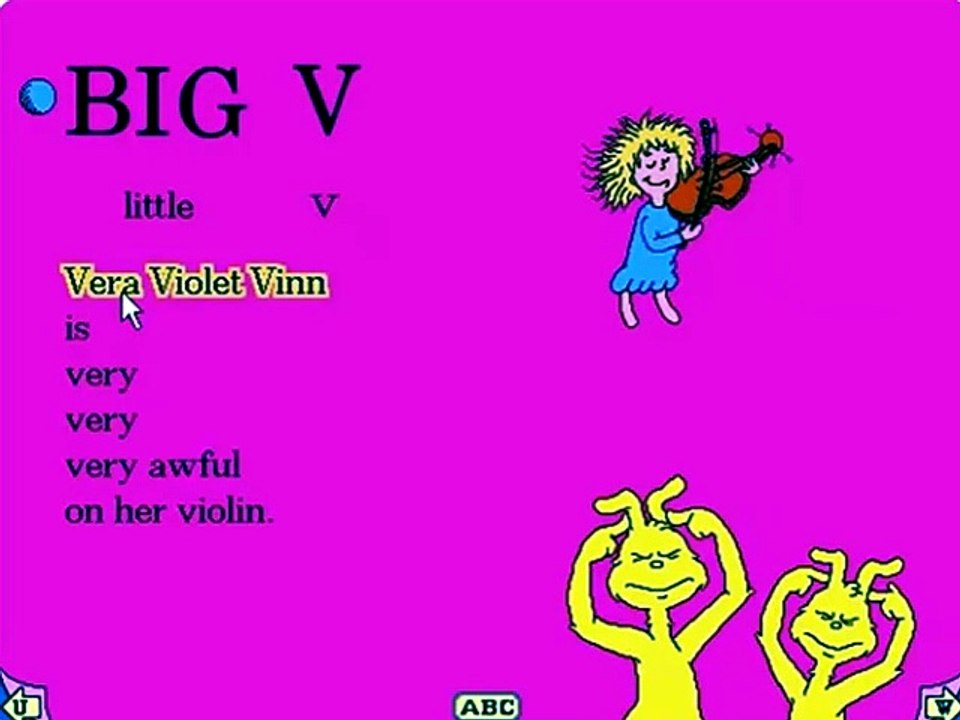 Dr. Seuss's ABC Living Books - Letter V