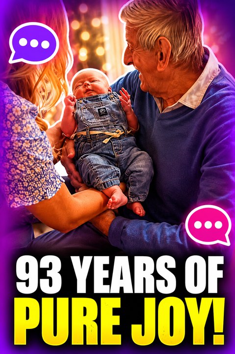 Baby girl encounters her 93-year-old great grandpa *He was instantly smitten!*