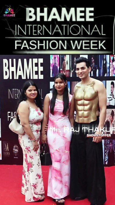 Mr. Raj Thakur [as] showstopper at " BHAMEE INTERNATIONAL  FASHION WEEK 21 June, 2026  Venue - Laxmi Studio FC-5, Film City, Sector 16A, Noida GLOWCAST AGENCY #BIFW FASHION DESIGNER Zaad khan