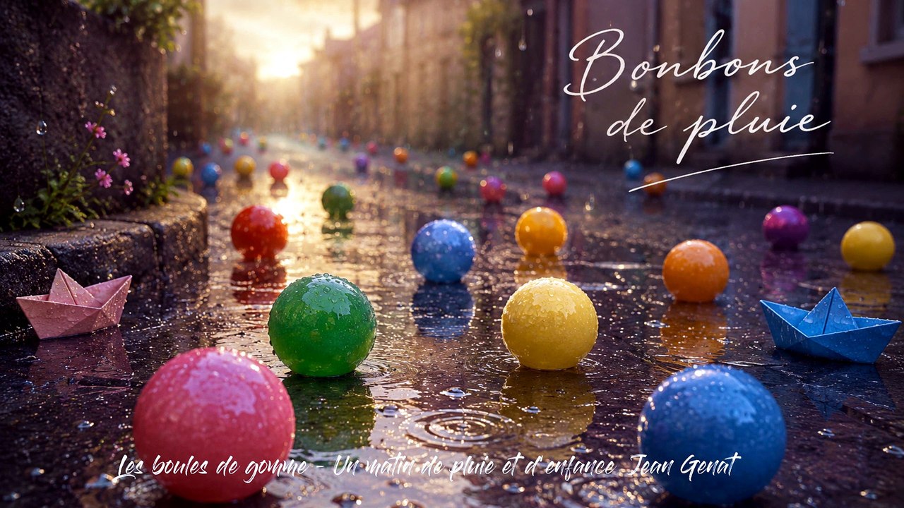 jean-genat-les-boules-de-gomme-enfance-pluie-innocence.wmv