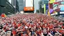 Mondiali 2026, la vogata vichinga dei tifosi norvegesi a Times Square
