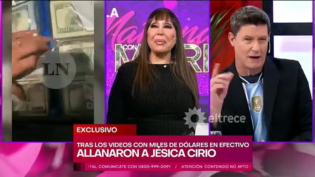 La picante reacción de Moria Casán tras ver el video de los dólares de Jésica Cirio