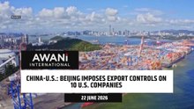 China imposes export controls on 10 U.S. companies