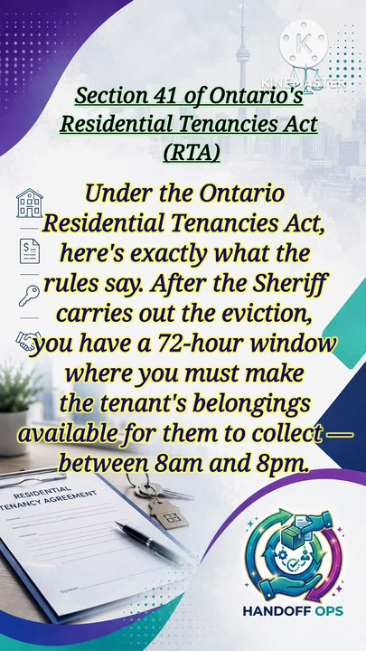 🚨 Tenant Moved Out But Left Everything Behind? Here's What Ontario Landlords Must Know | Section 41 RTA