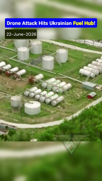 Geran-2 Drones Strike Fuel Depot In Zaporozhye