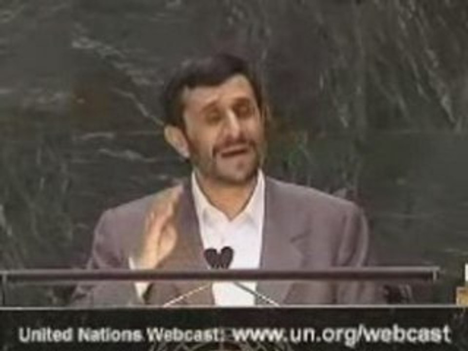 Discours d'Ahmadinejad à l'ONU 2/2
