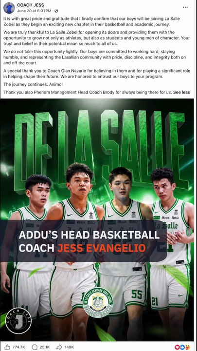 Ateneo de Davao recruits move to La Salle Zobel after Baterbonia, Adili deaths