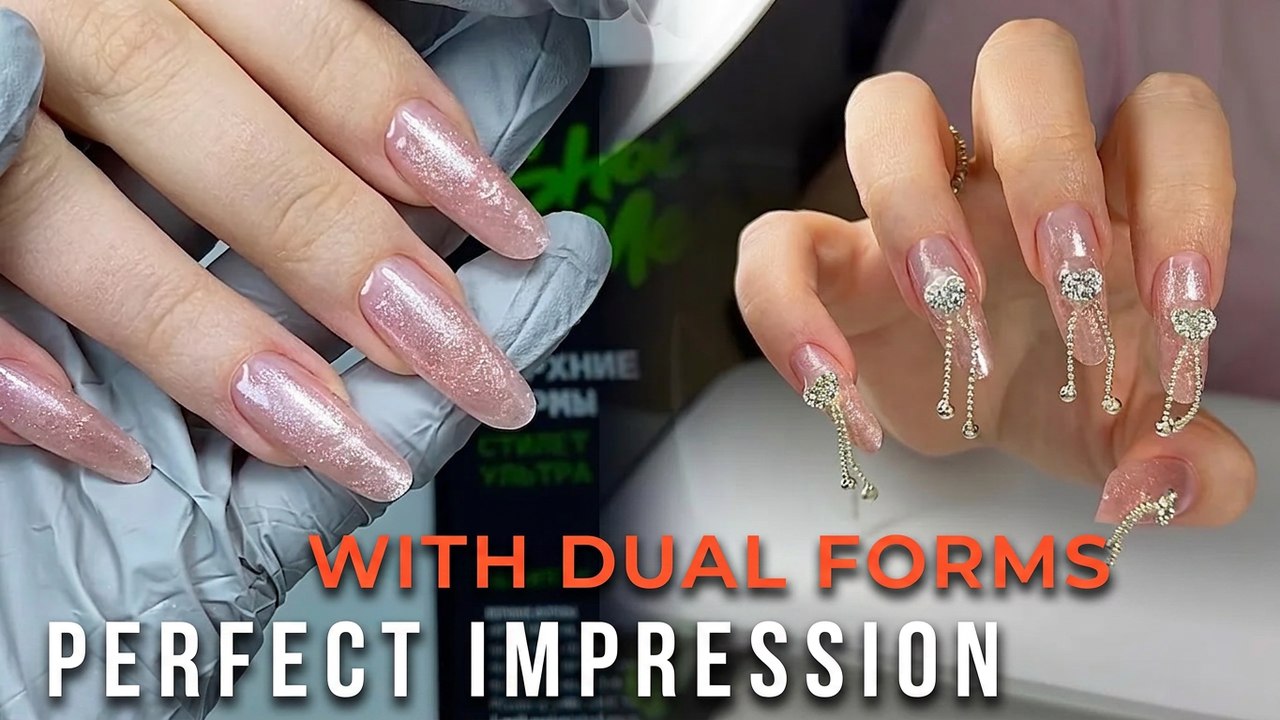 Nail Extensions with Dual Forms + 3D Design