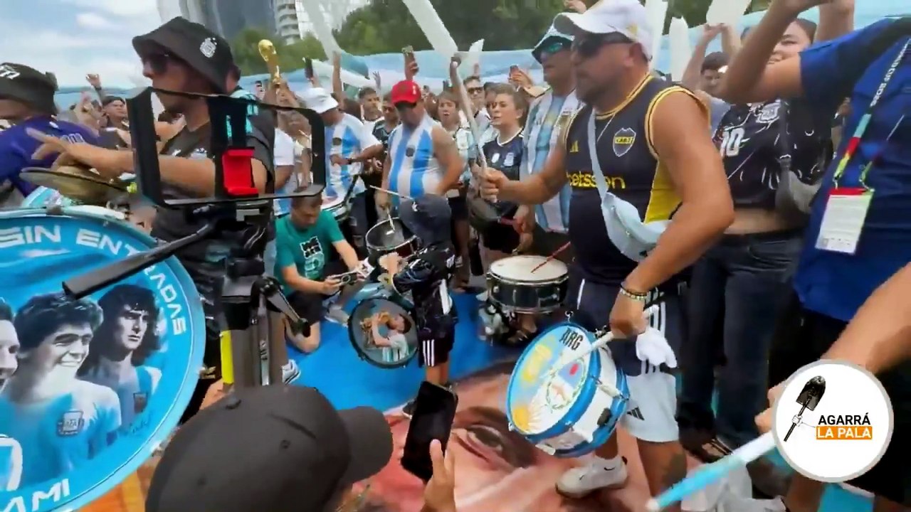 Argentina fans celebrations ahead of Argentina vs Austria MATCH
