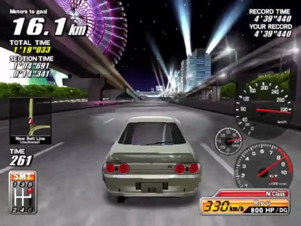 Wangan Midnight Maximum Tune 2 - Time attack all courses with Reina's R32