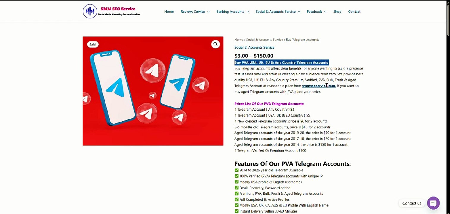 Top 3 Trusted Sites for Buying Telegram Accounts O