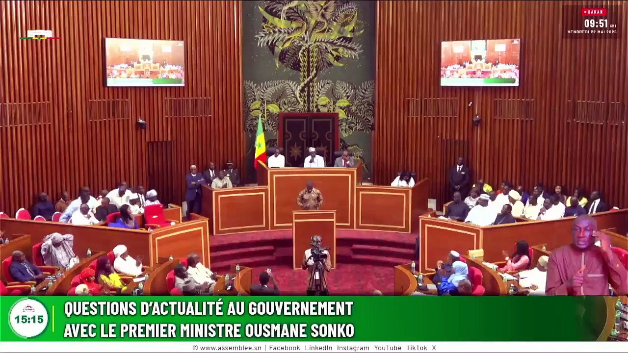 Questions d’actualité au Gouvernement  intervention du Premier ministre, M. Ousmane SONKO.