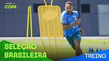 AO VIVO | Jogadores realizam treino em campo na preparação para jogo contra Escócia