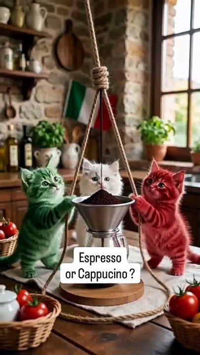 🇮🇹☕️ POV : Vous êtes plus café espresso italien bien serré, cappucino, ou café super allongé .mp4