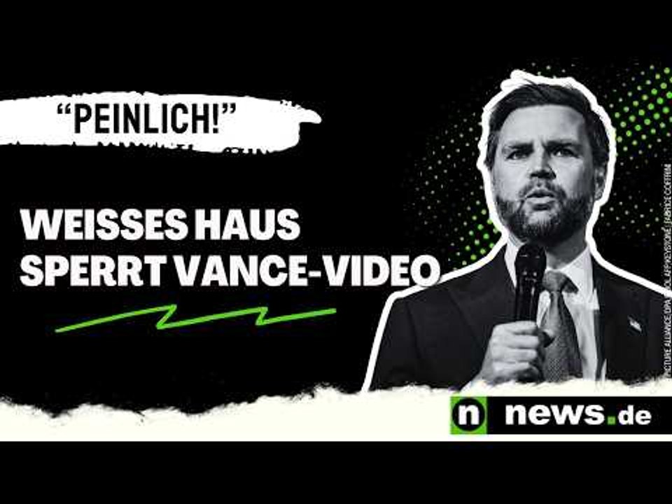 JD Vance: 'Eines der peinlichsten Dinge seit langem' – Weißes Haus sperrt Vance-Video
