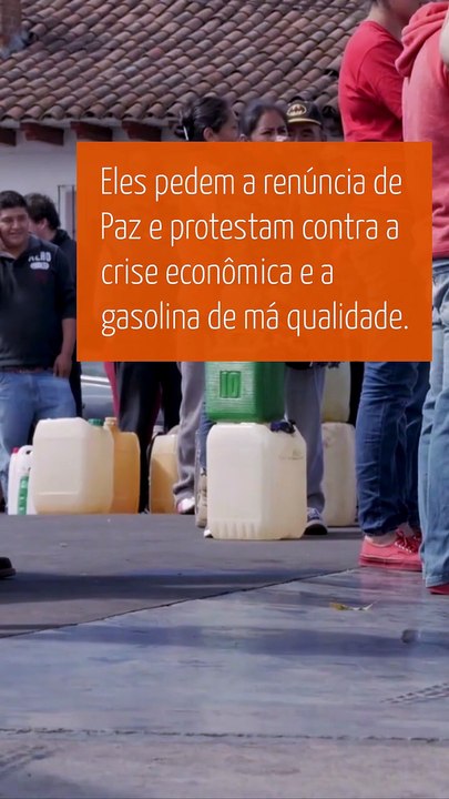 Vídeo - Presidente Paz decreta estado de exceção na Bolívia após mais de seis semanas de protestos