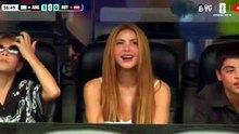 Shakira presente en el partido entre Argentina y Austria