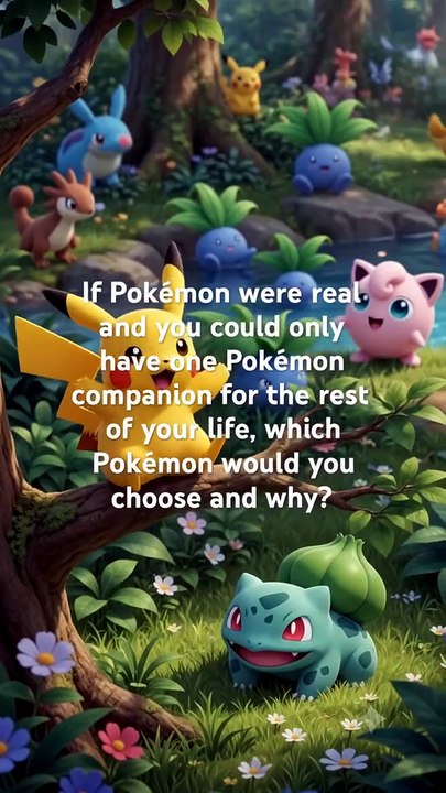 If Pokémon were real and you could only have one Pokémon companion for the rest of your life, which Pokémon would you choose and why?