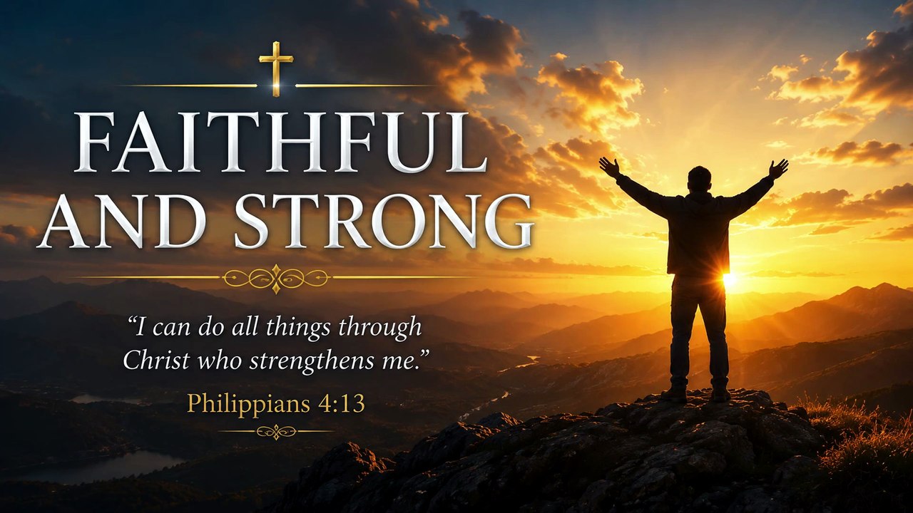 Faithful and Strong - Inspirational Christian Song of Courage, Faith & Perseverance