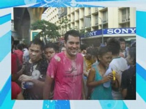 Songkran festival@Lub d Hostel,Silom Road,Bangkok