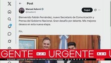 Adorni anunció el reemplazo de Lanari