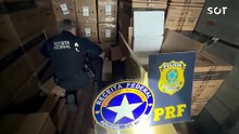 Operação da Receita Federal e PRF apreende carga milionária de mercadorias estrangeiras na BR-277 em Cascavel