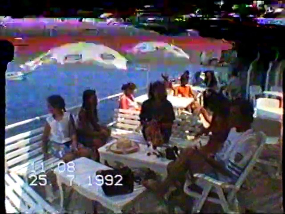 Christine at Lagoudera in Hydra during 1992