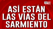 Caos en la vuelta a casa: así están las vías del Sarmiento