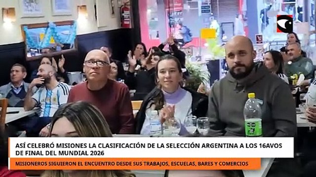 Así celebró Misiones la clasificación de la Selección Argentina a los 16avos de final del Mundial