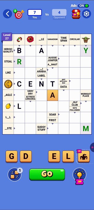 Crossword Go Level 27
