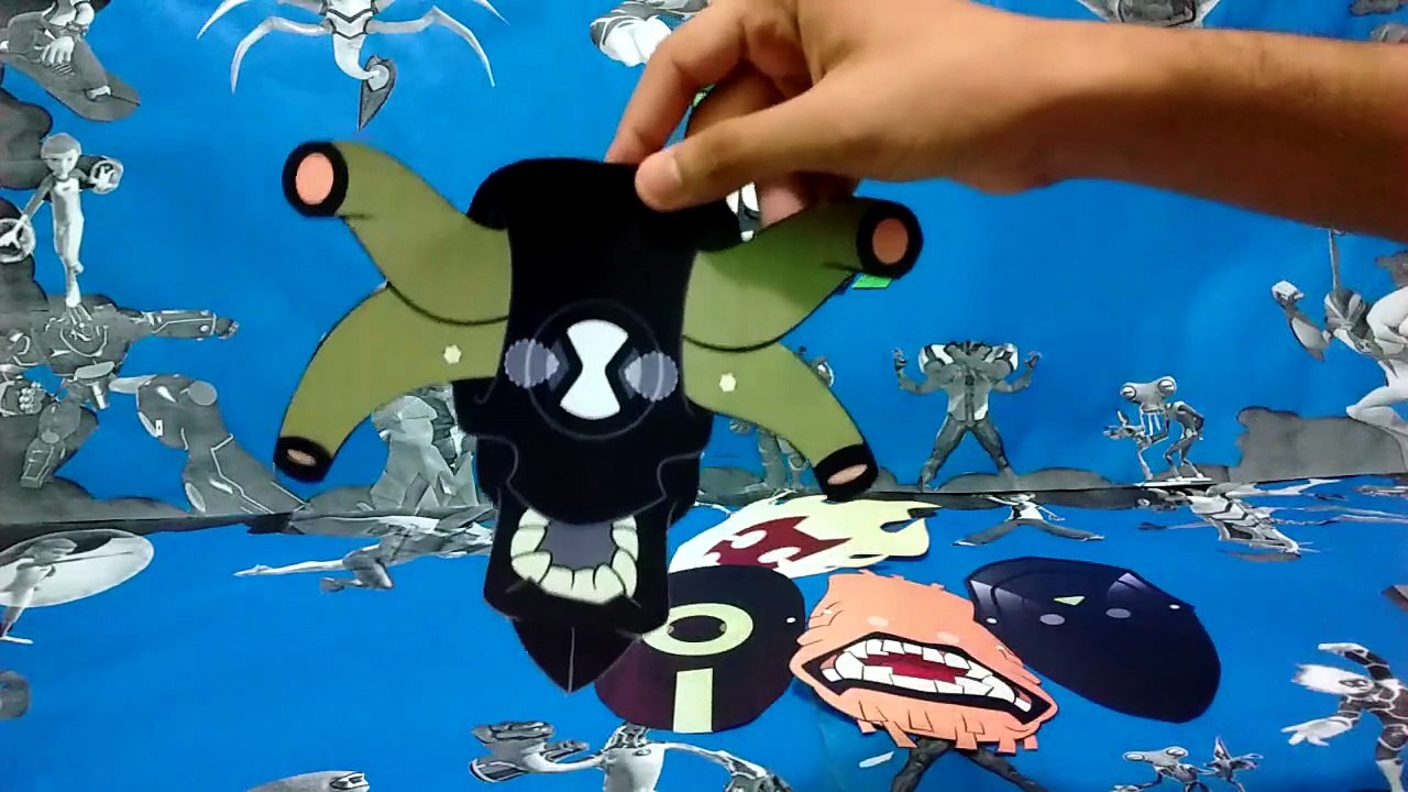 13- Tutorial Papercraft - 5 Máscaras do Ben 10 - Parte 4
