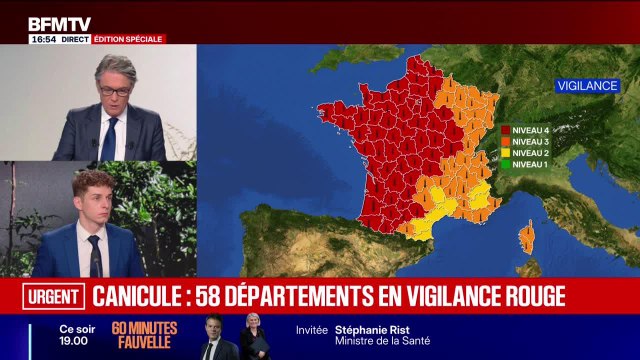Marschall Truchot : canicule, 56 départements en vigilance rouge - 23/06
