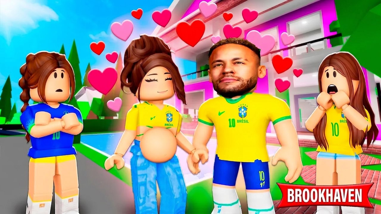 On découvre que notre mère sort avec Neymar ! | Petites histoires Brookhaven RP | Roblox