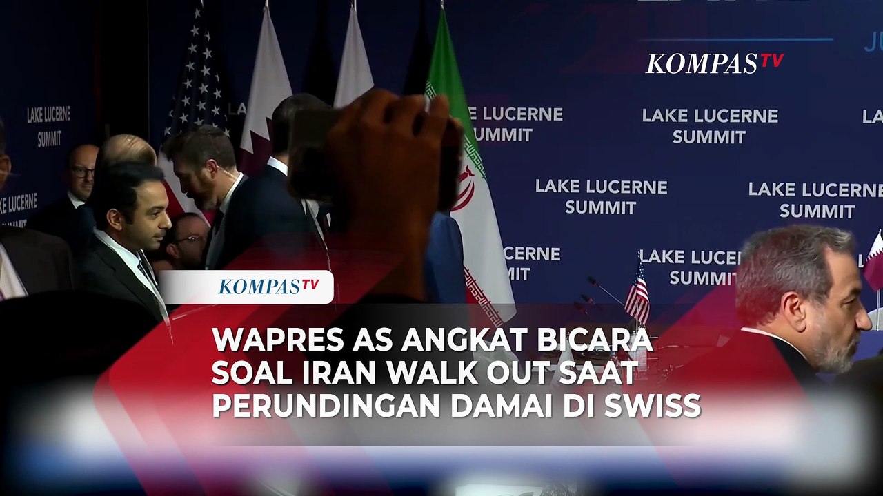 Wapres AS Buka Suara soal Iran Walk Out saat Perundingan Damai di Swiss