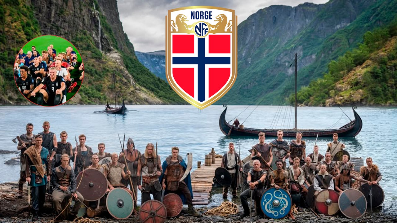 Mundial 2026: Jugadores de la selección de Noruega se unen a la afición para festejar con el 'remo vikingo' la victoria