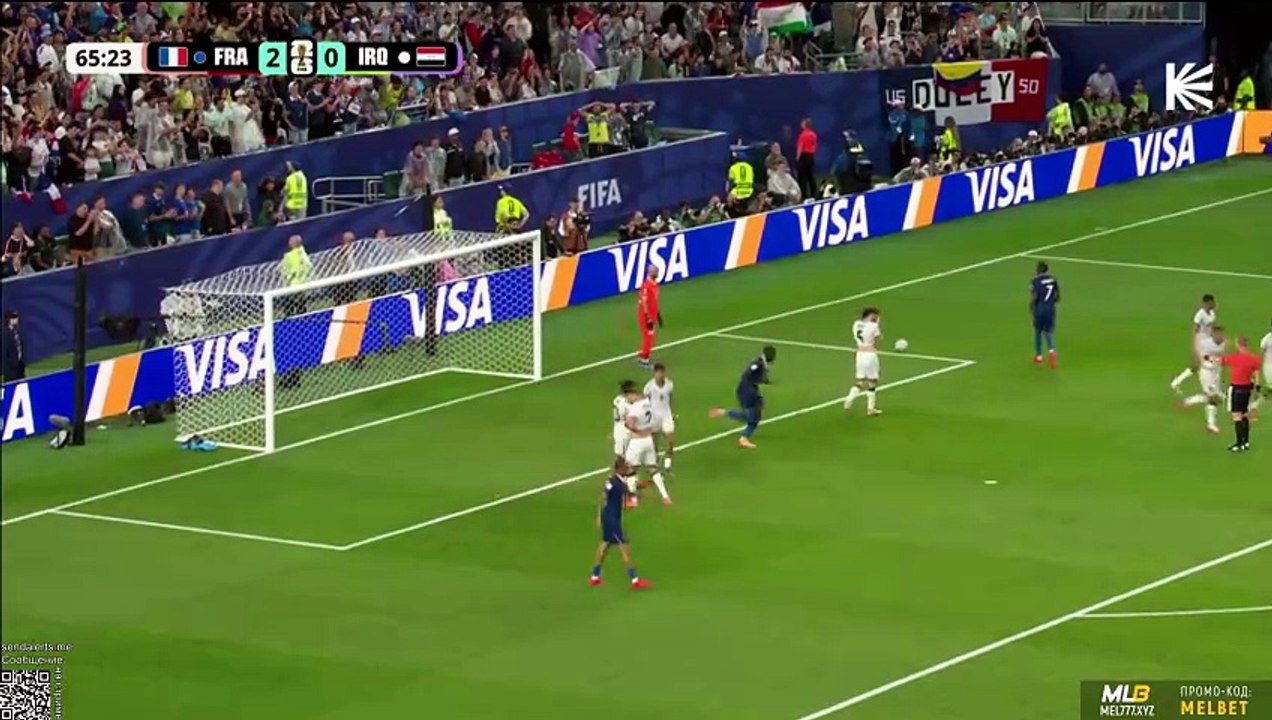 كاس العالم  العراق فرنسا الشوط الثاني 2026-06-23
