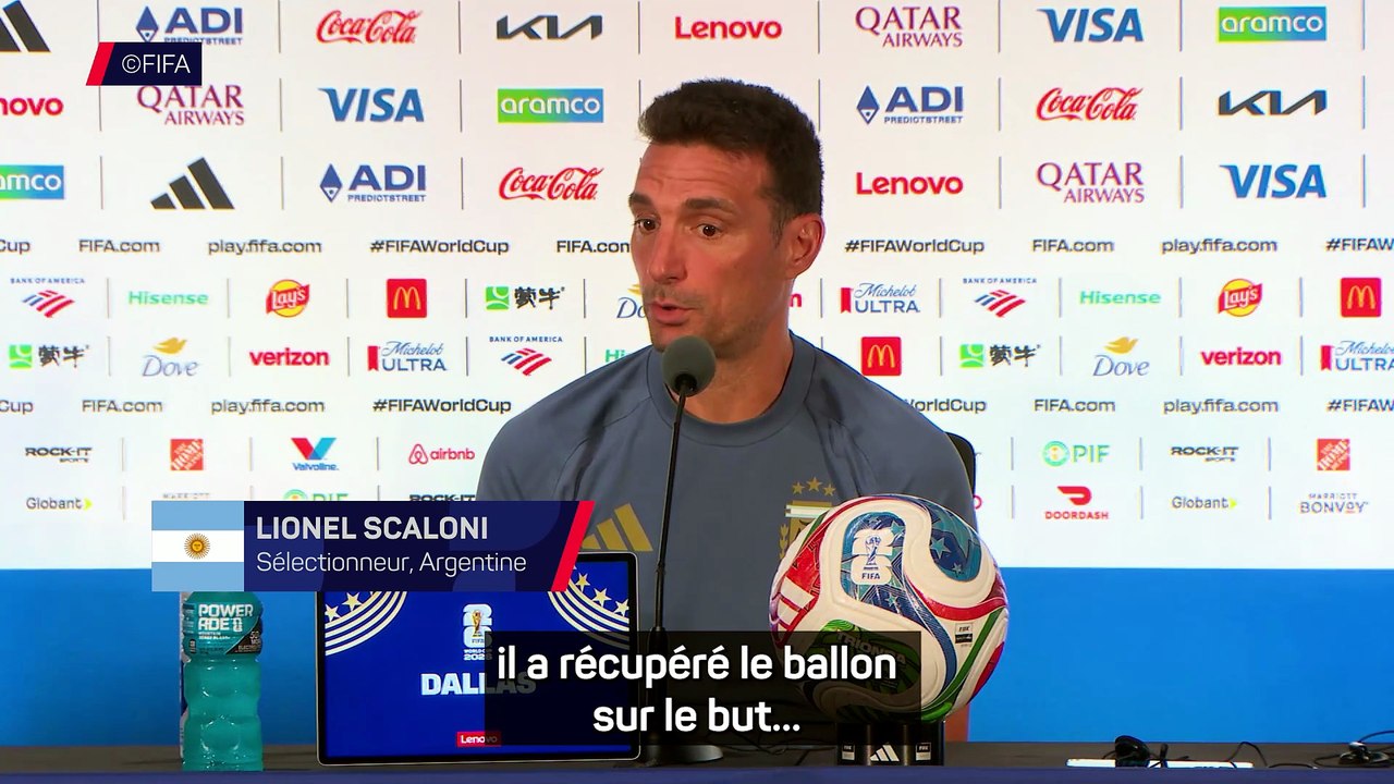 Scaloni ne sait plus quoi dire sur Messi : “C’est impressionnant...”