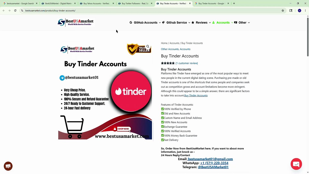 Buy Tinder Accounts - Verified & Affordable With Cheap Price -