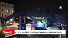 Kırklareli merkezli 4 ildeki suç örgütü ve göçmen kaçakçılığı operasyonunda 17 zanlı tutuklandı