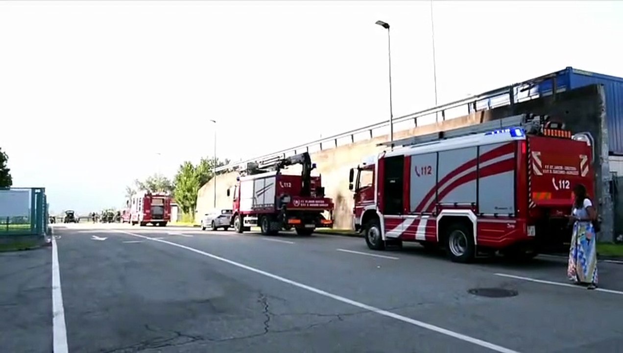 Allarme incendio al Termovalorizzatore: i vigili del fuoco al lavoro