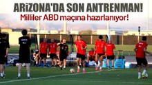 A Milli Futbol Takımı, ABD maçı hazırlıklarına devam etti